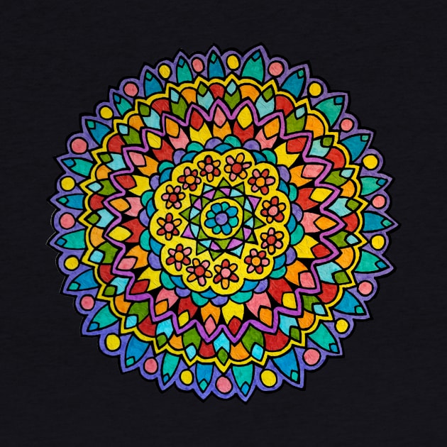 Bright & Colorful Mandala by gorff